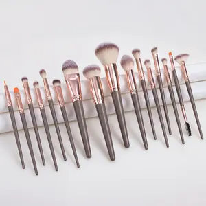 Dorpshipping The most popular 16pcs makeup brush set 16 Pcs Cosmetic Champagne gold Face Brush Kit