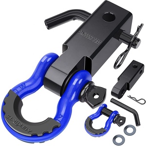 Récepteur <span class=keywords><strong>d</strong></span>'<span class=keywords><strong>attelage</strong></span> de remorque 4*4 Off-Load avec 2 \ "<span class=keywords><strong>D</strong></span> Ring Shackle Recovery Tow Hooks - Product Image 4