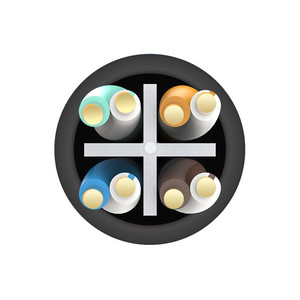 Cable Ethernet blindado UTP CAT 6 CAT6A D-sunty con conector RJ45, 305 m de longitud, conductor CCA para aplicaciones de CCTV y redes - Product Image 4