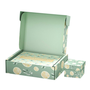 กล่องไปรษณีย์กระดาษลูกฟูกสีสันสวยงามเป็นมิตรกับสิ่งแวดล้อม พิมพ์โลโก้ได้ตามต้องการ สำหรับบรรจุภัณฑ์ของขวัญและการจัดส่ง - Product Image 6