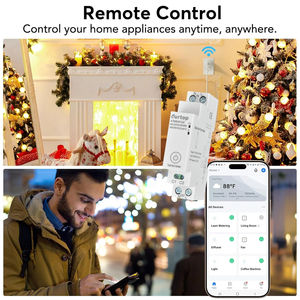 Compteur d'énergie intelligent Zigbee 1P 40A <span class=keywords><strong>sur</strong></span> rail DIN, minuterie durable, surveillance de la consommation d'énergie, relais de minuterie, TUYA <span class=keywords><strong>Smartlife</strong></span> - Product Image 4