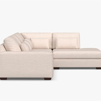 Canapé modulaire en forme de L, confortable et rembourré, pour salon moderne et luxueux
