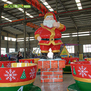 Manège des tasses à thé de Noël avec Père Noël pour centre commercial – Équipement de parc d'attractions - Product Image 2