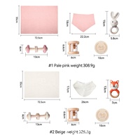 Ensemble de jouets pour bébé Kaiyue, serviette à bave personnalisée, cartes de développement pour bébé, anneau en bois, hochet, bain, photos de bébés, cadeau de naissance