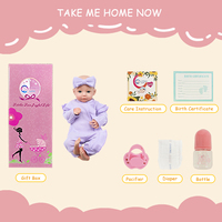 Poupée Bébé Reborn Hyperréaliste en Silicone Plein Corps de 45 cm (18 Pouces) – Jouet Doux et Modèle Éducatif pour Filles, Idéal pour le Bricolage et la Mode