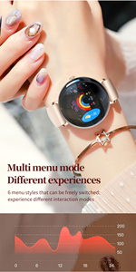 <span class=keywords><strong>Reloj</strong></span> Inteligente con Pantalla Esférica AMOLED <span class=keywords><strong>de</strong></span> 1.43 Pulgadas, Cuerpo Ultrafino, Monitor <span class=keywords><strong>de</strong></span> Ritmo Cardíaco, Llamadas Bluetooth, para Mujer - Product Image 3