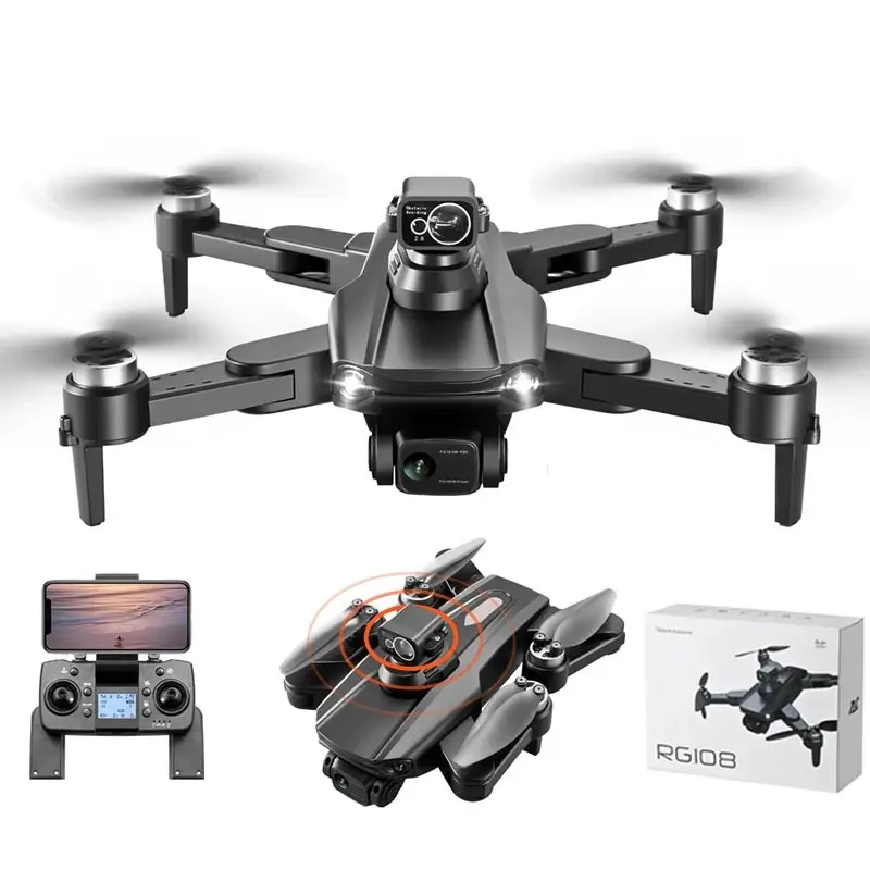 Flyxinsim Hot RG108 GPS Drone 8K Professional Dual HD Camera FPV 3KM Long Distance Brushless Wifi 5G Flightelf Drone Quadcopter