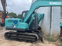 Mini-excavatrice sur chenilles Kobelco SK75 d'occasion de haute qualité avec pompe principale, en bon état, chenilles d'excavatrice Kobelco