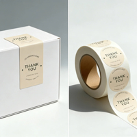 Autocollants et étiquettes personnalisés en carton d'art avec logo, adhésifs, recyclés, imperméables, écologiques, durables pour l'utilisation alimentaire