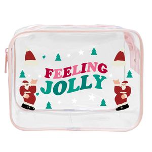 Bolsa de cosméticos de PVC transparente para regalos de Navidad con logotipo personalizado, ODM, OEM, organizador de maquillaje, bolsa de regalos, bolsa de paquete de cosméticos de PVC transparente - Product Image 6
