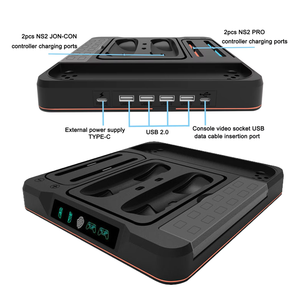 แท่นชาร์จไฟ RGB แบบมัลติฟังก์ชั่น NS2-525แท่นชาร์จแบบเร็วสำหรับ <span class=keywords><strong>Nintendo</strong></span> <span class=keywords><strong>Switch</strong></span> 2คอนโซลเกม <span class=keywords><strong>Pro</strong></span> คอนโทรลเลอร์ <span class=keywords><strong>Joy</strong></span> Con - Product Image 4