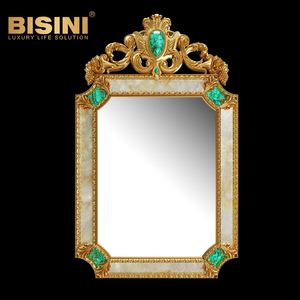 Espejo de Pared de Cobre Puro de Gran Tamaño, Espejo Clásico de Bronce para Colgar en la Pared, Ideal para Maquillaje de Actores - Product Image 6