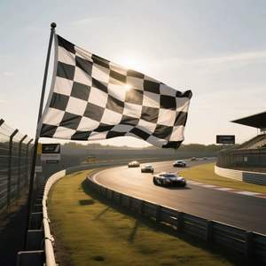 Клетчатый флаг 3x5FT втулки черно-белый гоночный автомобиль Спидвей проверенный флаг - Product Image 6