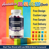 Gummies d'Ashwagandha à Marque Blanche OEM avec Vitamine D2 – Supplément Adaptogène Naturel pour Soulager le Stress et Améliorer l'Humeur