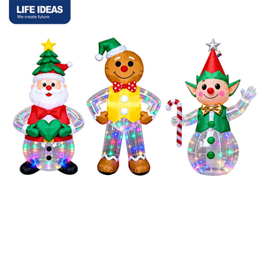 Décorations gonflables de Noël OEM de 1,5 m : Bonhomme de neige et rennes pour l'extérieur, idéales pour les fêtes intérieures et les vacances amusantes en extérieur - Product Image 6