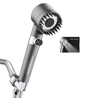 Robinet de salle de bain ABS haute pression à succès avec pommeau de douche massant réglable