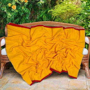 Blusa de sari de algodón tejido Akshay Sharma ENT, ecológica, de secado rápido, para trabajo en cualquier área, ligera, teñida lisa, para vestido de novia, para niñas - Product Image 2