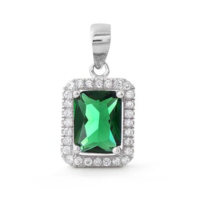 Pendentif en opale de feu bleue synthétique simple en argent sterling 925, taille poire, avec halo et chaîne câble, vente en gros