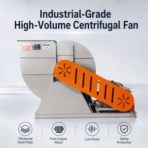 Ventilateur à haut volume d'air en acier inoxydable à rotor externe à faible bruit et à économie d'énergie, 2450 tr/min, pour tirage d'air <span class=keywords><strong>de</strong></span> chaudière haute pression - Product Image 2