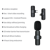 Microphone sans fil lavalier enregistreur micro dispositif pour le tournage de vidéos en direct