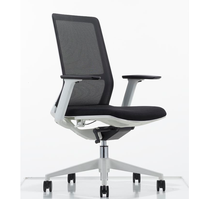 Chaise de bureau exécutive à dossier haut réglable en hauteur, entièrement en mesh, ergonomique, pour ordinateur