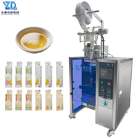 Machine d'emballage de liquides pour sachets de forme spéciale à joint arrière vertical, avec pompe pneumatique auto-amorçante automatique, haute précision