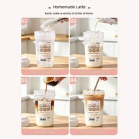 Gobelet en plastique réutilisable et congelable importé du Japon pour café, boissons froides et utilisation en voiture