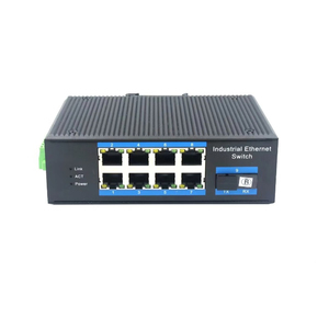 Switch PoE+ Gigabit 8 ports avec 1 port SFP fibre, Switch Ethernet industriel 10/100/1000 Mbps pour la surveillance IP et la mise en réseau - Product Image 1