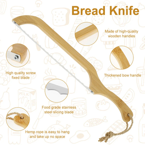 Cuchillo cortador de pan con mango de madera de 15.3 pulgadas al por mayor para pan casero y masa madre en la cocina - Product Image 5