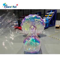 Modèle de miroir champignon coloré gonflable réfléchissant Décoration de ballon miroir gonflable laser brillant