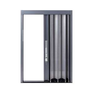 Pantalla de puerta de seguridad antimosquitos tipo V Puerta de pantalla deslizante de malla plisada de aluminio - Product Image 1