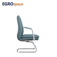 Chaise de bureau de luxe en cuir EGROspace de haute qualité pour réunions de personnel, conférences, visiteurs et formation
