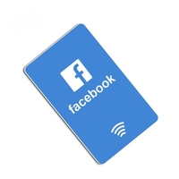 Cartes de visite professionnelles NFC RFID en PVC personnalisées pour avis TikTok et Google, avec impression sur mesure