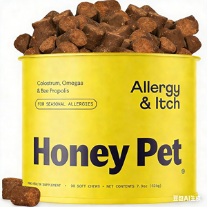 Honey Pet OEM ODM Golosinas para Pollos para Alergias y Picazón, Salud Intestinal, Salud de la Piel, Salud Inmunológica General, Empaque Libre de Plástico - Product Image 1