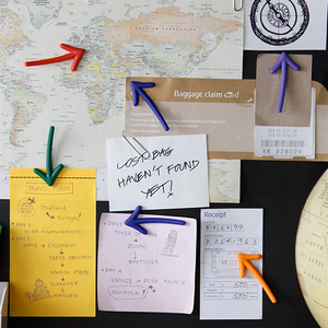 Sáng Tạo Mũi Tên Bóng Bảng Trắng Tin Nhắn Chủ Nhựa Tủ Lạnh Nam Châm Sticker Trong Hình Dạng Phong Cách Cho Tủ Lạnh Sử Dụng - Product Image 2