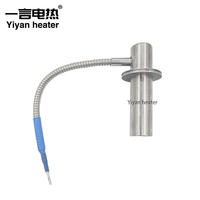 Élément chauffant électrique industriel à angle droit, cartouche chauffante à immersion, thermocouple en acier inoxydable 220V, micro-diamètre