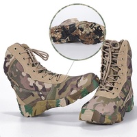 Chaussures de randonnée en plein air, bottes de combat spéciales d'été, bottes de camouflage, bottes de désert hautes, bottes tactiques Python