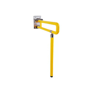 Barres d'appui pliantes en acier inoxydable Kaku, capacité de charge 200 kg, pour la sécurité dans la salle de bain, traitement antidérapant de la surface - Product Image 4