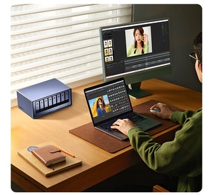 NAS de bureau DXP6800 Pro à 6 baies, processeur I5 1235u 10 cœurs, 8 Go de RAM DDR5, SSD 128 Go, 2 * 10GbE, 2 * emplacements M.2 NVMe, stockage réseau 8K - Product Image 5