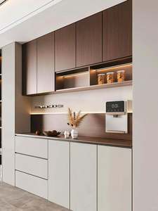 Walnut <b>Retro</b> Style Sideboard Practical Dining Room <b>Furniture</b> for Apartment Hotel Living Room General Home <b>Furniture</b> Made Wood - Product Image 2