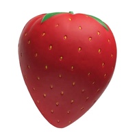 Jouets anti-stress souples et moelleux en forme de grande fraise, à paillettes, pour soulager l'anxiété et la décompression