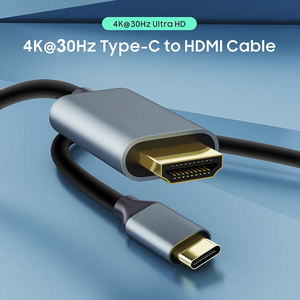 Câble USB Type C vers <span class=keywords><strong>HDMI</strong></span> Adaptateur 1.8m 4K 30Hz Thunderbolt 3 Compatible pour <span class=keywords><strong>Mac</strong></span>-<span class=keywords><strong>Book</strong></span> Pro Air et iPad Pro Microphone Application - Product Image 2