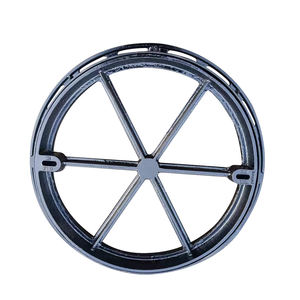 EN124 B125 rond encastré <span class=keywords><strong>fonte</strong></span> <span class=keywords><strong>ductile</strong></span> couvercle de trou d'homme béton ciment rembourrage installations routières sécurité routière prix - Product Image 1