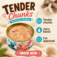 Nourriture humide pour chats MAIDOU, saveur bœuf, poulet et saumon, riche en protéines, 85g, sans arômes artificiels