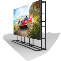 USENDA Mur vidéo LCD publicitaire 4K à cadre fin 3,5 mm, 55 pouces, garantie 3 ans, 500 cd, pour magasins de détail et signalisation d'orientation en ascenseur