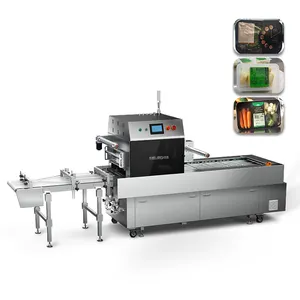 Plastic Tray And Sealing Film Nitrogen Injection Big Sandwich Vacuum Packing Machine