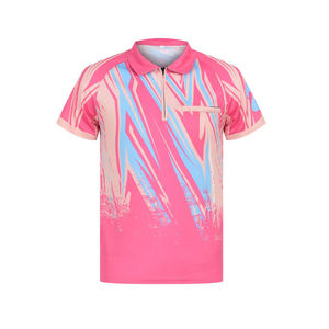 Hochwertige Dart-Club Sublimations-Trikots Maßgefertigte Herren Polo-<span class=keywords><strong>Shirts</strong></span> mit 1/4 Reißverschluss und Polokragen Dart-<span class=keywords><strong>Shirts</strong></span> - Product Image 1