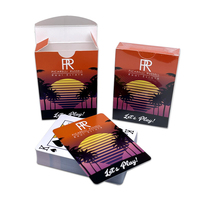 Sublimation vierge personnalisé imprimé PVC feuille d'or cartes à jouer au poker carte en plastique étanche cartes à jouer en papier