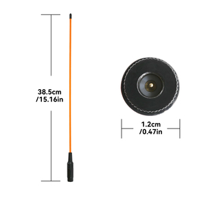 Antena Portátil 771 de 144/430MHz, 3.2dBi UHF/VHF, Conector SMA Hembra, 15 Pulgadas, para Radios Portátiles, Uso en Interiores y Exteriores - Product Image 5