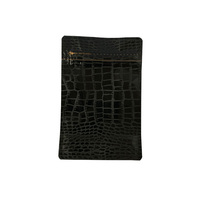 Pochette à fond plat personnalisée, sac carré plat avec fermeture éclair